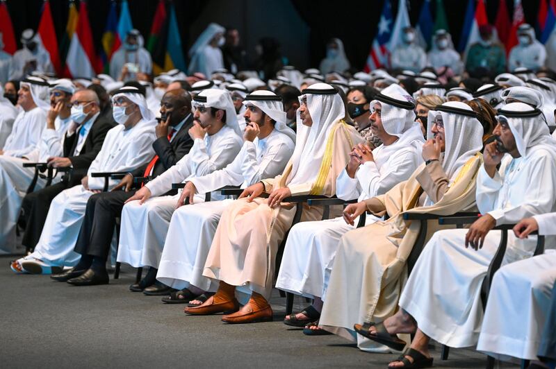 Sheikh Hamdan bin Mohammed, Crown Prince of Dubai, and Sheikh Maktoum bin Mohammed, Deputy Ruler of Dubai, and various other sheikhs and officials attended the summit.