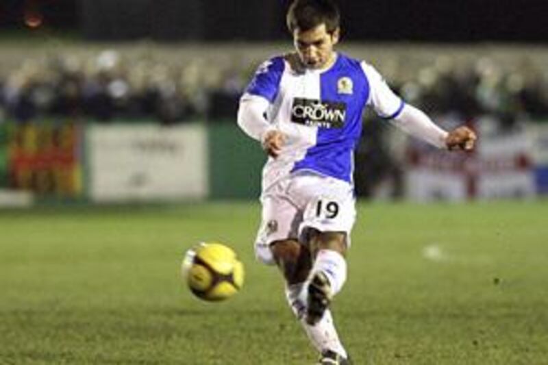 Villanueva struggled to break into Blackburn's first team, making just eight league starts.