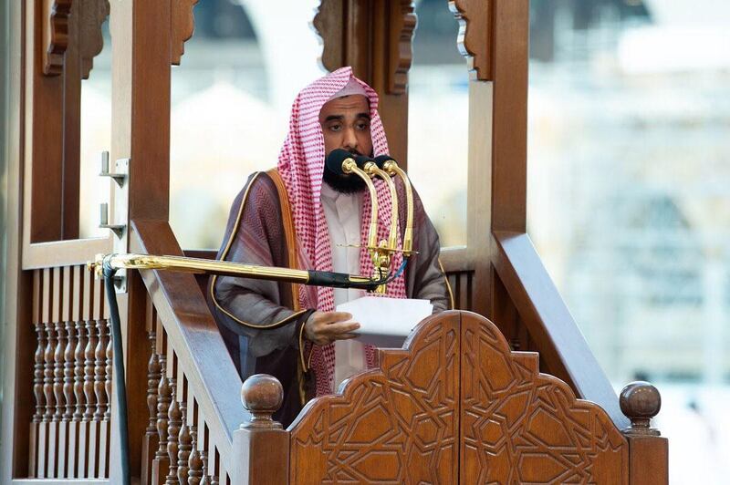 Istisqa (rain-seeking) prayer on Thursday at the holy mosque of Makkah in Saudi Arabia. Courtesy Makkah Province