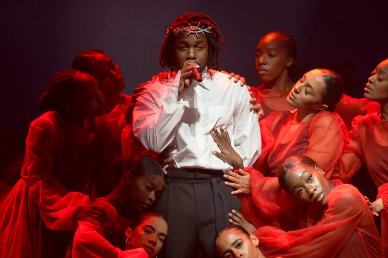 Kendrick Lamar is nominated for eight awards. AP Photo