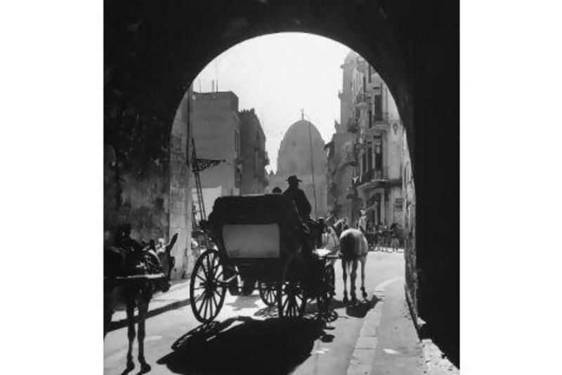 Horse carts in post-war Cairo, the setting for Albert Cossery's novel 
Proud Beggars. Bob Landry / Time Life Pictures / Getty Images