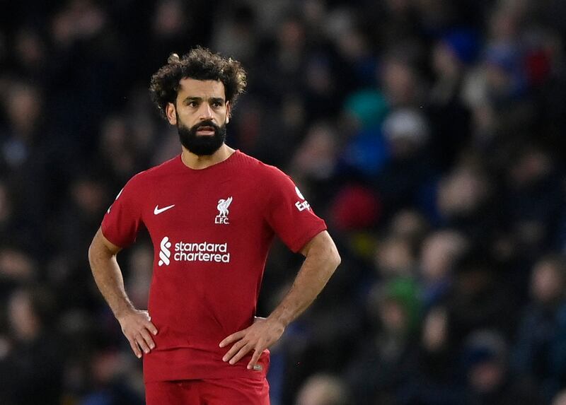 Mohamed Salah 4 - Crowded out and failed to make an impact. Reuters