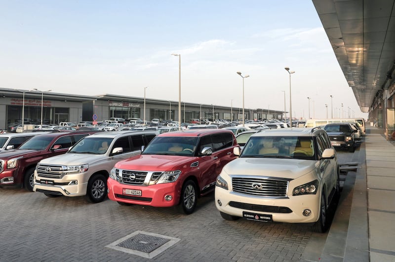 Abu Dhabi, United Arab Emirates, September 24, 2019.    
Brief: For Saeed’s column about the anxieties of buying a new car in Abu Dhabi.  --Motor World Car Showrooms and Car Market, Al-Shamkha, Abu Dhabi.
Victor Besa / The National
Section:  WK
Reporter:  Saeed Saeed