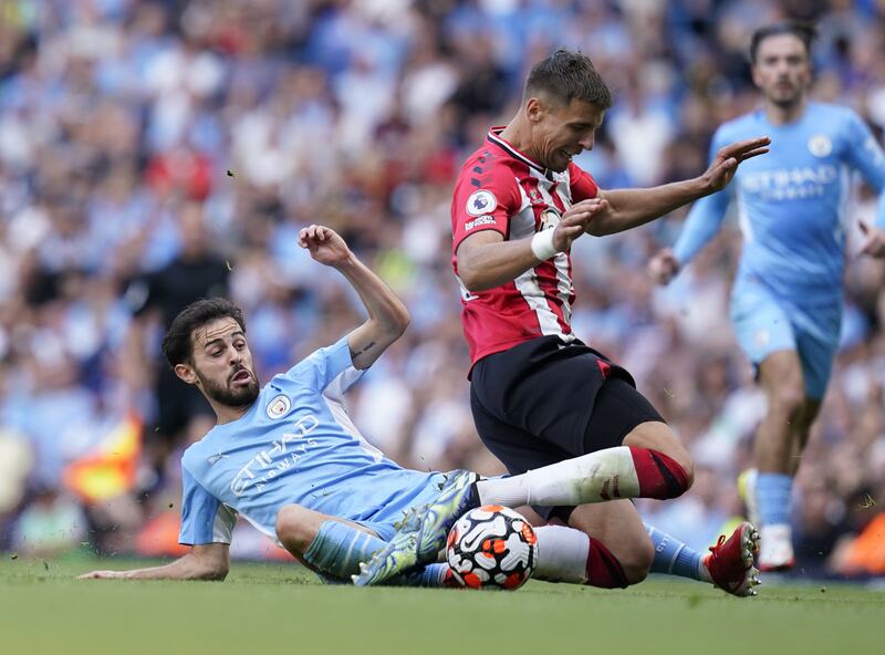 Bernardo Silva 6 - Almost converted a cross from Gabriel Jesus but the winger was not as effective as he was against Leicester City. EPA