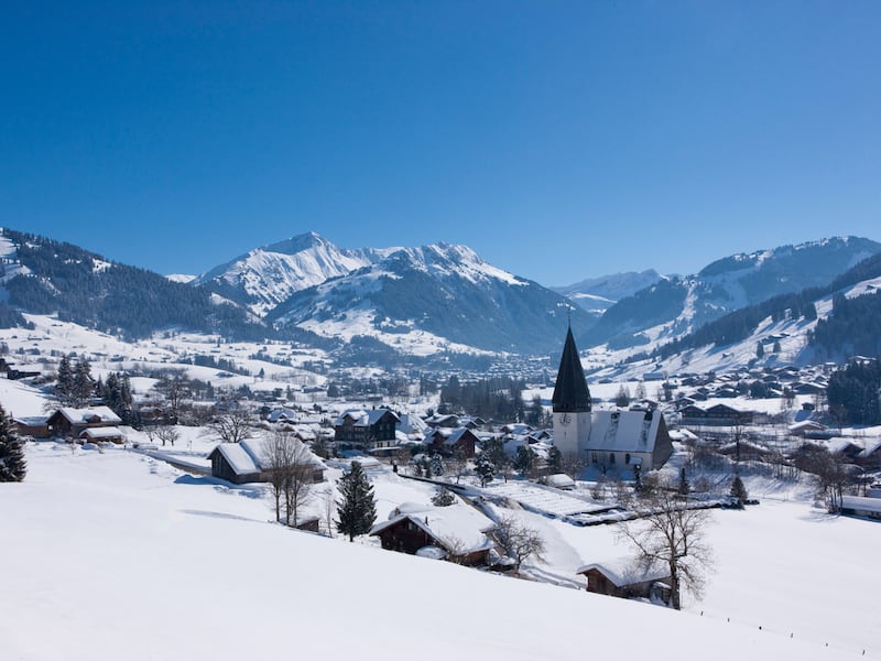 From Switzerland's Gstaad, above, to Aspen in Colorado, here are six ski destinations whose fresh air, untouched powder and winter sunshine attract the stars. Photo: Gstaad Saanenland Tourismus