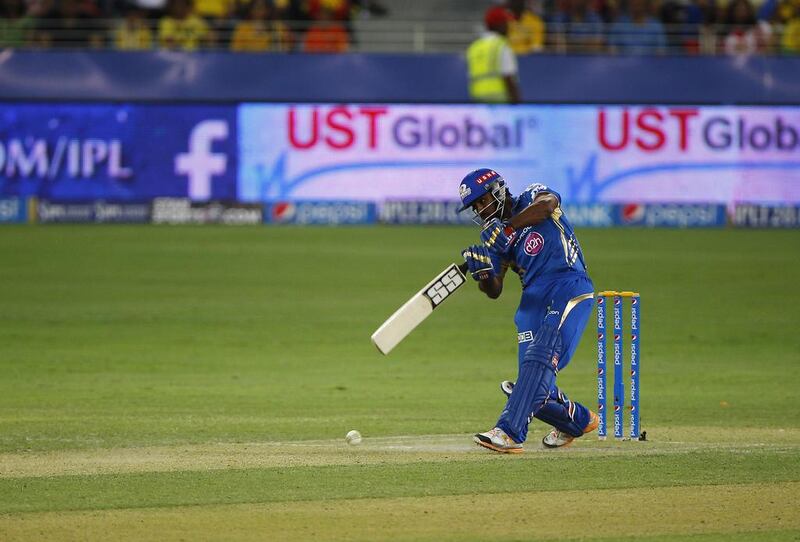 A 68 off 46 balls earned Ambati Rayudu man-of-the-match honors for Mumbai in their seven-wicket win over Hyderabad. Jeffrey E Biteng / The National 