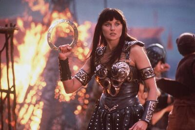 Lucy Lawless as Xena in Xena: Warrior Princess. Courtesy NBC Universal