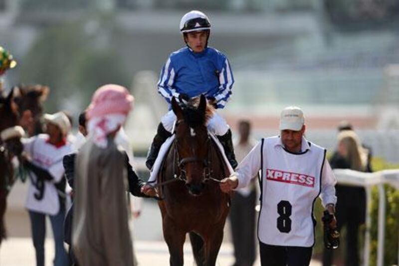 Jockey Silvestre De Sousa, aboard Factory Time at Meydan Racecourse in Dubai recently, has ridden nine winners, mostly trained by Saeed bin Suroor, from 50 rides so far.