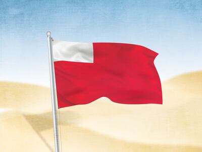 The original flag of Abu Dhabi. Ramon Peñas Jr / The National