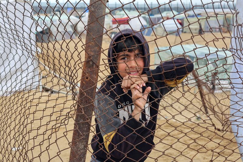 More than one million displaced Palestinians are living in makeshift camps in Rafah, only metres from the border fence with Egypt. Reuters