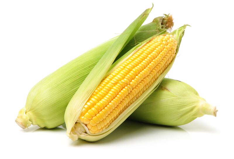 Sweetcorn takes pride of place on the clean 15 list of fruits and vegetables with low contamination rates. Getty