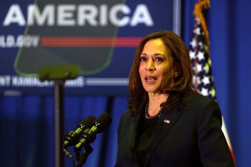 Vice President Kamala Harris said world leaders frequently asked her about US voting rights during their meetings. AFP