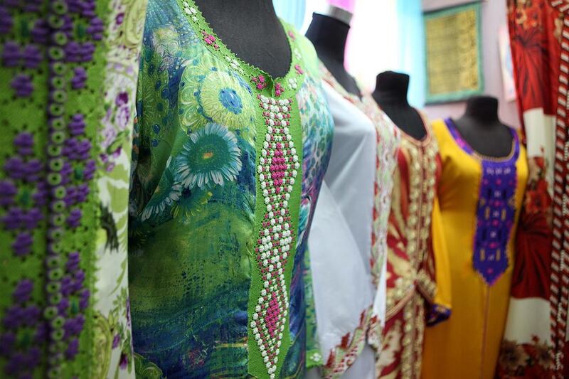 Textiles, including silks, cottons and yarn are among major Indian exports. Fatima Al Marzooqi / The National