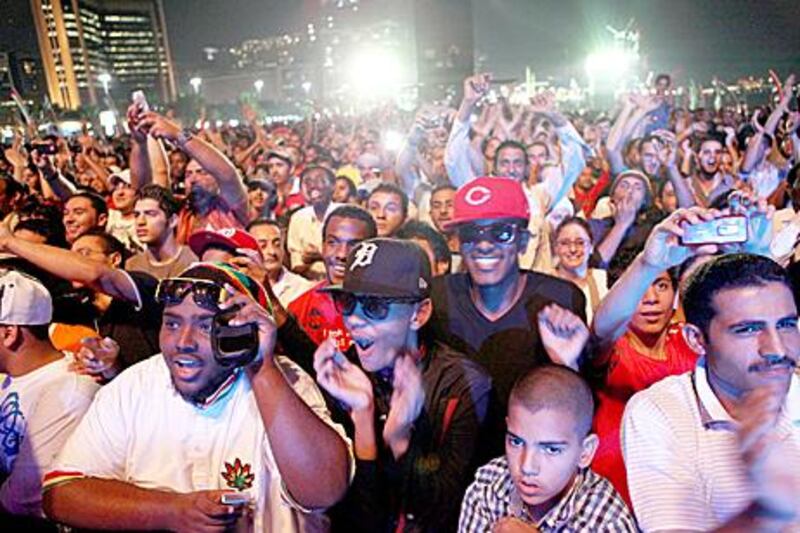 Music fans enjoy Beats on the Beach at the Corniche.