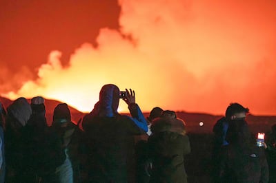 Iceland's fourth volcano eruption since December unfolded outside Reykjavik. AFP
