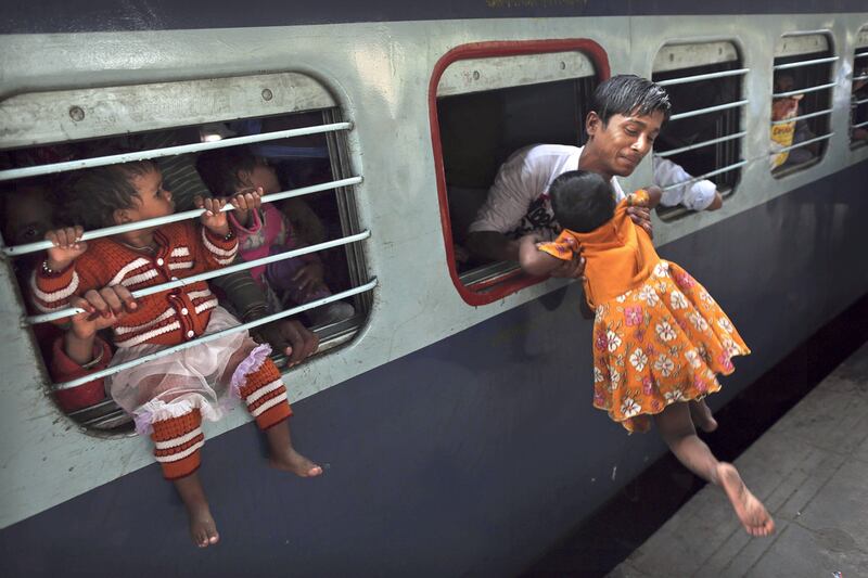 India’s railway minister Mallikarjun Kharge also promised that passenger service to religious tourist destinations, such as Vaishno Debi and Katra, will be launched shortly. Kevin Frayer / AP Photo