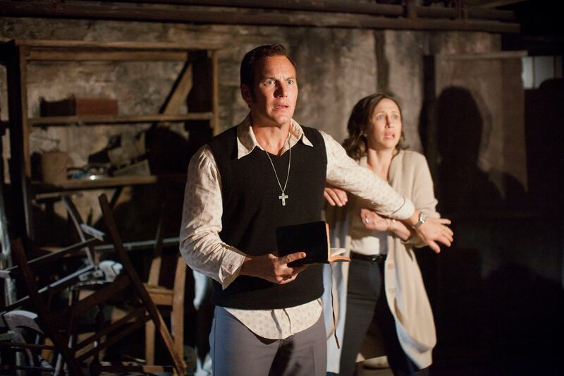 Patrick Wilson and Vera Farmiga in 'The Conjuring', the first in a series of fictional films about the real-life paranormal investigators' cases. Photo: New Line Cinema