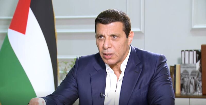 Mohammed Dahlan during an interview. Photo: Sky News Arabia