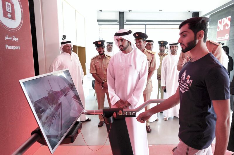 Sheikh Hamdan bin Mohammed bin Rashid Al Maktoum, Crown Prince of Dubai and Chairman of Dubai Executive Council, inaugurated a Dubai Smart Police Station, SPS. in the La Mer area of Dubai on October 3, 2018. The police station is the second SPS in the city following the opening of a branch in City Walk last September, the first-of-its-kind in the region and the world. Dubai Media Office / Wam