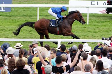 Godolphin's Ghaiyyath, pictured winning at Baden-Baden racecourse last September, is one of the entries for the Saudi Cup on February 29. Shutterstock