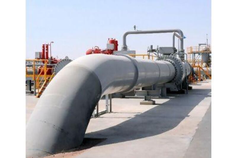 Dana Gas fell 8.1 per cent to close at 34 fils a share. Courtesy: Dana Gas