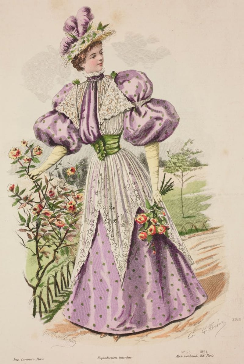 An illustration of a lady circa 1890. Photo: Instagram