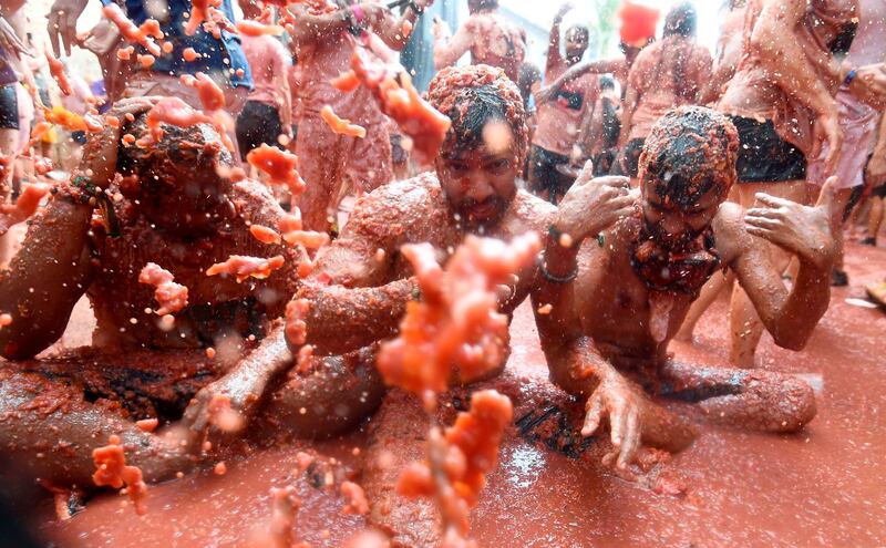 Tomatina bills itself as the world's biggest food fight. Reuters