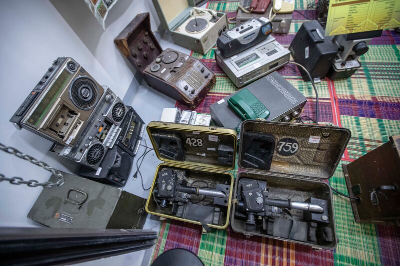 Old telecoms equipment on display at The Museum Hub, which recently opened at Souk Al Marfa, Deira, Dubai.