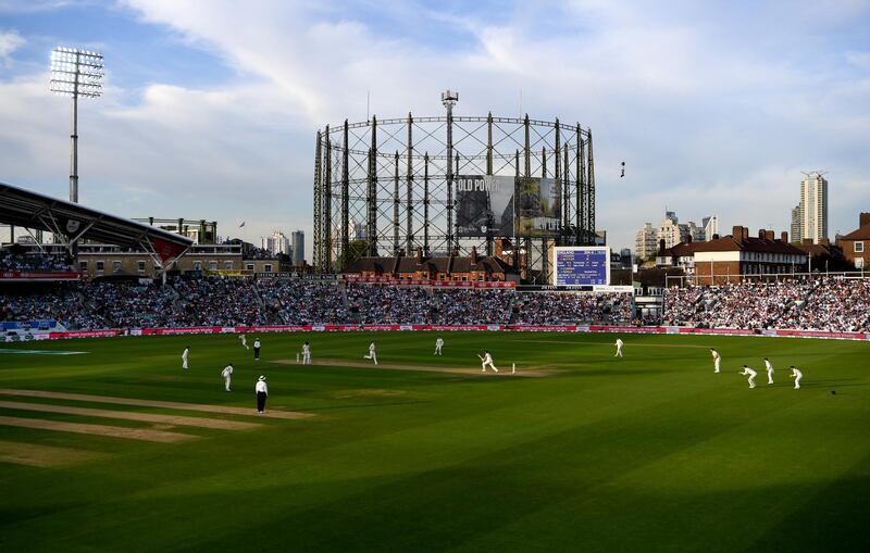 The Oval towards the end of Saturday's play. Getty