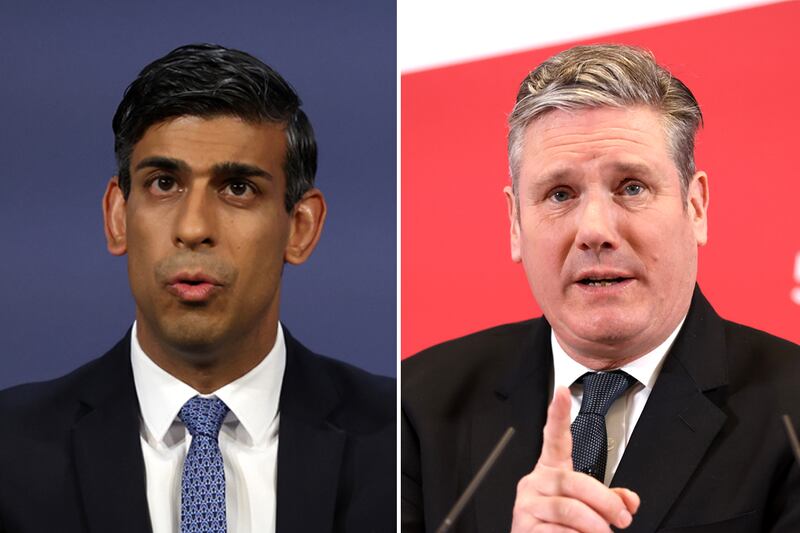 Rishi Sunak and Keir Starmer. Getty Images
