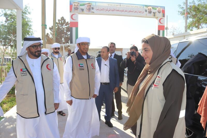 The Emirates Red Crescent Authority inaugurated the green zone at the Emirati-Jordanian refugee camp in Mraijib Al Fhood on October 19. All photos: Wam 