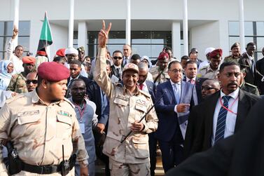 Sudan's General and Vice President of Sudanese Transitional Military Council, Mohamed Hamdan Dagalo discussed the agreement in a TV interview. EPA