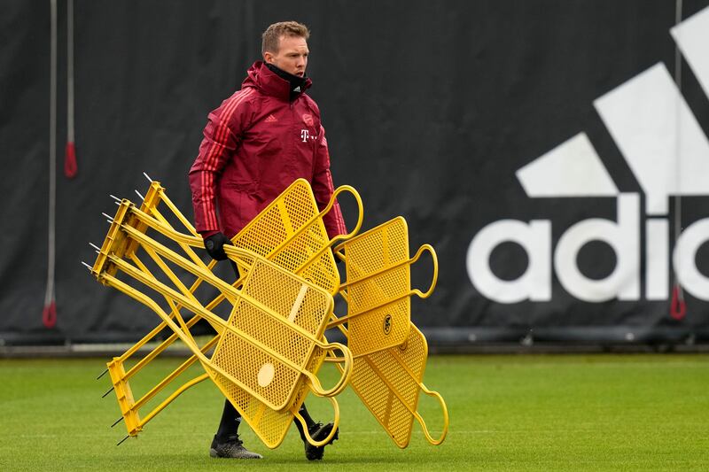 Bayern Munich's head coach Julian Nagelsmann. AP Photo