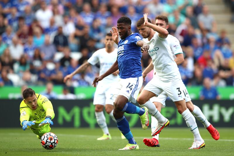 SUB: Kelechi Iheanacho (Maddison 73) - Made an instant impact with a strong run that was capped off with a precise pass into the path of fellow substitute Ademola Lookman. The Nigeria international looked like one of Leicester City’s best players on the day when introduced. Getty Images