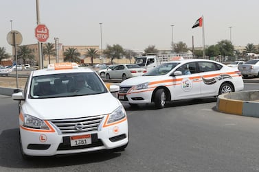 Motoring school cars for learner drivers in Dubai. Ravindranath K / The National