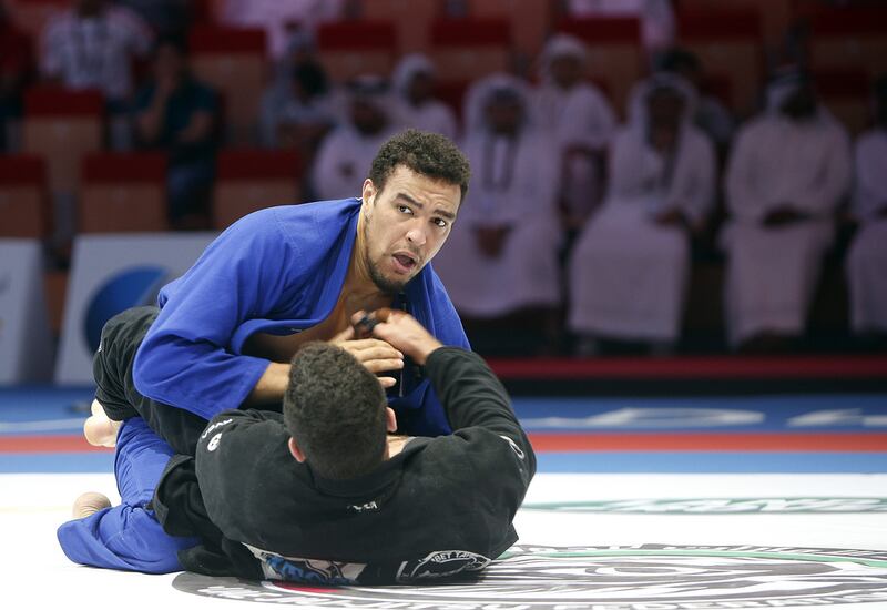 Emirati black belt Faisal Al Ketbi has said the Abu Dhabi Grand Slam Jiu-Jitsu World Tour has helped expand the sport globally. Ravindranath K / The National