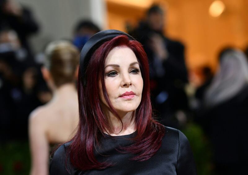 Priscilla Presley, 76, was shown the Baz Luhrmann film 'Elvis' in a private screening with her late husband Elvis Presley's friend Jerry Schilling, and took to Facebook to share her review. AFP