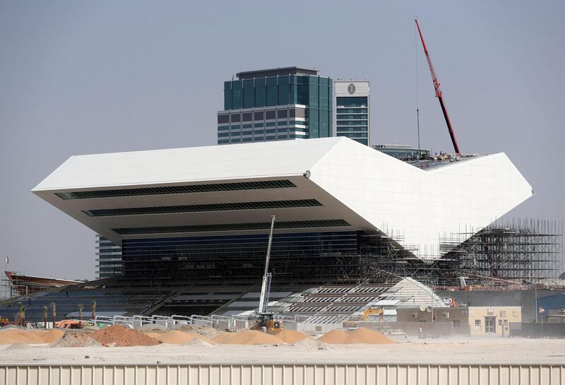 Dubai, United Arab Emirates - September 30, 2018:  Mohammed bin Rashid Library under construction. Thursday, October 25th, 2018 in Dubai. Chris Whiteoak / The National