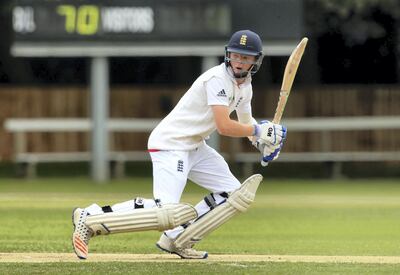 CAMBRIDGE, UNITED KINGDOM - JULY 27:  Ollie Pope of England hits out during the match between England U19's and Sri Lanka U19's at the University Cricket Ground on July 27, 2016 in Cambridge, Cambridgeshire, England. (Photo by Stephen Pond/Getty Images)