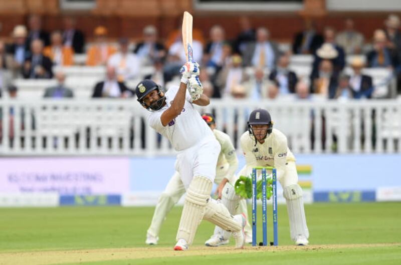Rohit Sharma missed out on a century at Lord's on Thursday.
