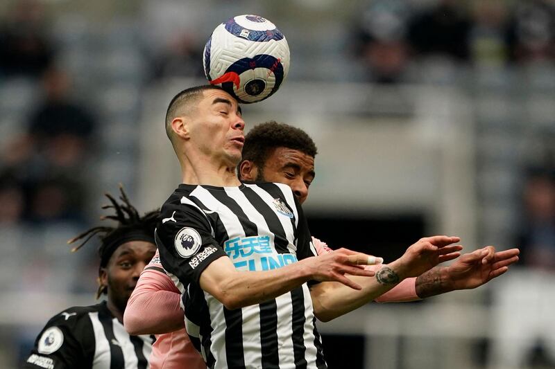 Miguel Almiron  - 7: Had first shot on target after two minutes but hit straight at Ramsdale. Flashed another strike at start of second wide of goal. Used his pace well and had opposition on back foot with a couple of surging runs. AFP