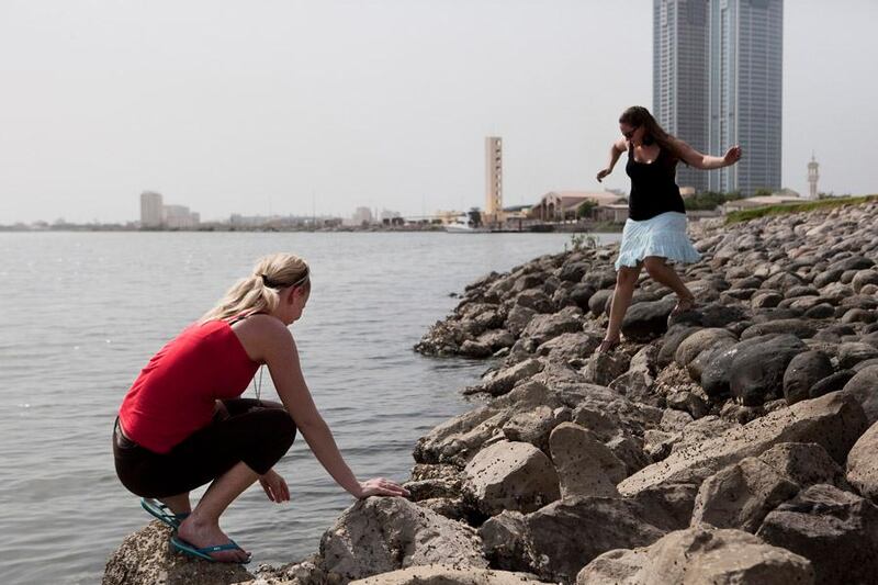 July 12, 2011, Ras Al Khaimah, UAE:

The new waterfront in RAK City hopes to attract tourism, an industry the city sees as an important sector for its future. Today, the waterfront is doing its job. 

Brigitte (left) and Sarah, right, are visiting RAK for 11 days. Natives of Austria Brigitte, a corporate accountant, and Sarah, a saleswoman in the steel industry, wanted to "get some sun and go somewhere none of their friends had been."

Lee Hoagland/The National