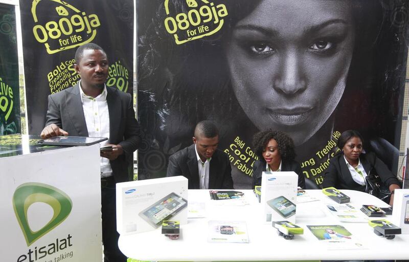 Etisalat Nigeria is 45 per cent owned by the Abu Dhabi strategic investment firm,. Sunday Alamba / AP Photo