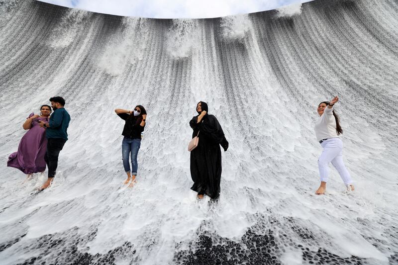 Children and grown-ups alike love the Expo 2020 Dubai Water Feature. Reuters