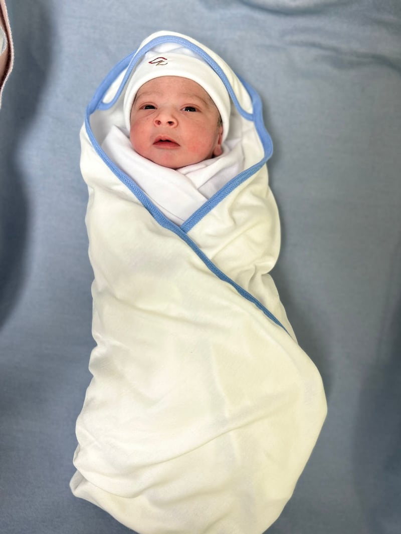 Emirati baby boy Hassan at Burjeel Medical City. Photo: Burjeel Medical City