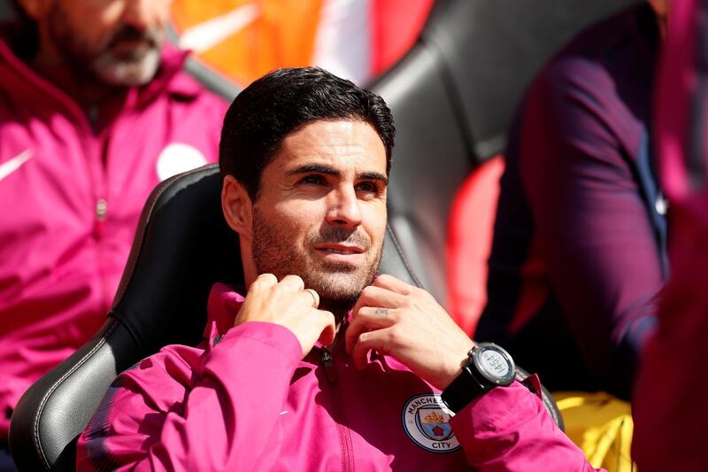 Soccer Football - Premier League - Southampton vs Manchester City - St Mary's Stadium, Southampton, Britain - May 13, 2018   Manchester City co assistant coach Mikel Arteta   Action Images via Reuters/John Sibley    EDITORIAL USE ONLY. No use with unauthorized audio, video, data, fixture lists, club/league logos or "live" services. Online in-match use limited to 75 images, no video emulation. No use in betting, games or single club/league/player publications.  Please contact your account representative for further details.