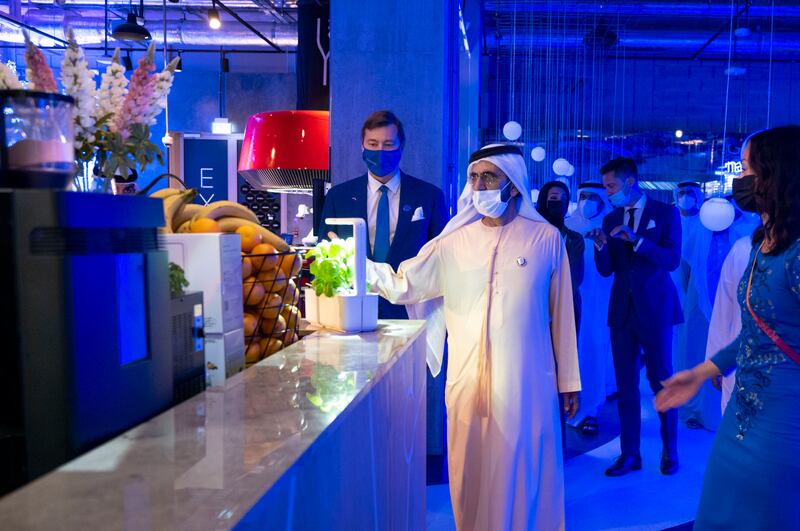 Sheikh Mohammed bin Rashid, Vice President and Prime Minister and Ruler of Dubai, visited the pavilions of Greece, Australia, Slovakia and Estonia at Expo 2020 Dubai on Wednesday, November 3. All photos WAM