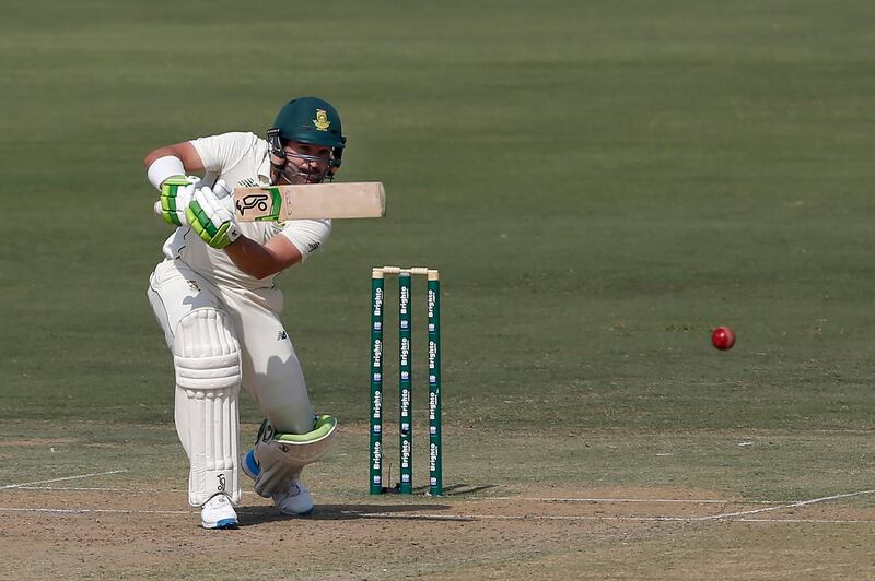 South Africa's batsman Dean Elgar top-scored for his team with 58. AP