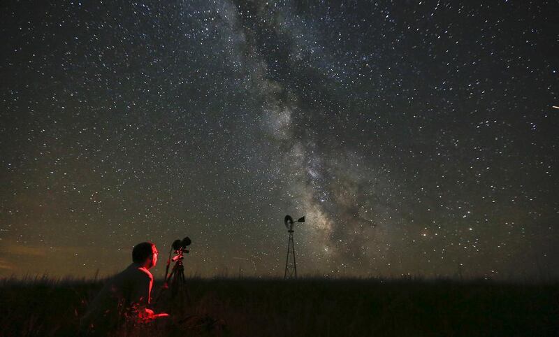 Exciting developments are taking place at the Sharjah Centre for Space Sciences and Astronomy which build on our Arabic astronomical heritage. A photographer attempts to capture the night sky. AP