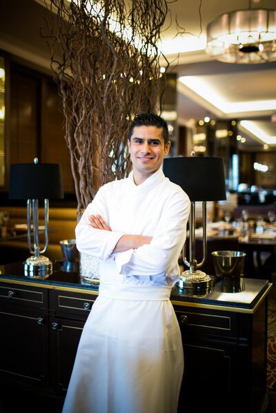 Chef Diego Solis Montes De Oca. Courtesy St Regis Dubai